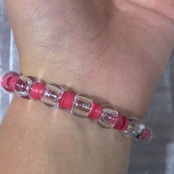 Red And Clear Bracelet - Picture 3 of 3